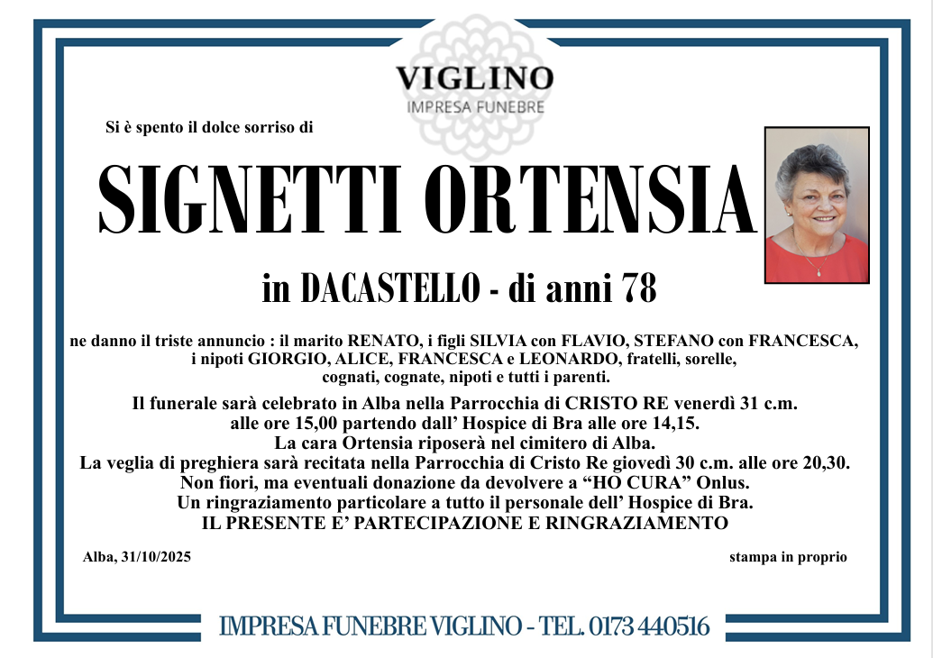 SIGNETTI ORTENSIA